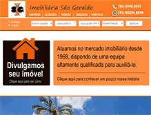 Tablet Screenshot of imobiliariasaogeraldo.com.br